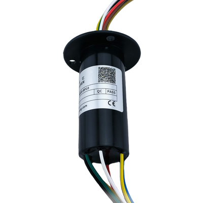10A 8 Wire Slip Ring With Flange Wear Resistant Insulation Low Torque Design