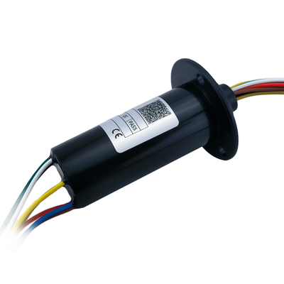 10A 8 Wire Slip Ring With Flange Wear Resistant Insulation Low Torque Design