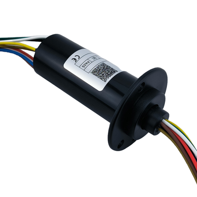 10A 8 Wire Slip Ring With Flange Wear Resistant Insulation Low Torque Design