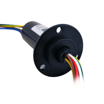 10A 8 Wire Slip Ring With Flange Wear Resistant Insulation Low Torque Design