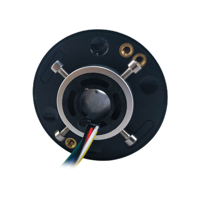 ID 12.7mm OD 56mm 360 Degree Rotation Slip Ring With Anodized Metal Shell