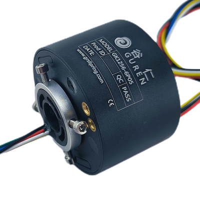 ID 12.7mm OD 56mm 360 Degree Rotation Slip Ring With Anodized Metal Shell