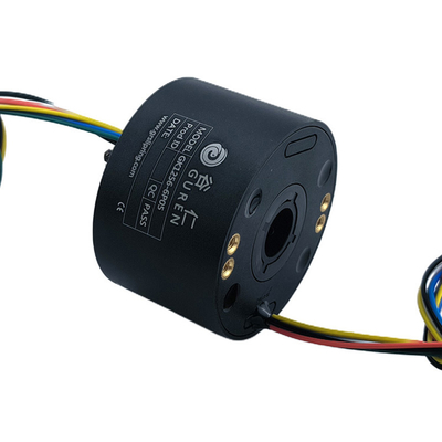 ID 12.7mm OD 56mm 360 Degree Rotation Slip Ring With Anodized Metal Shell