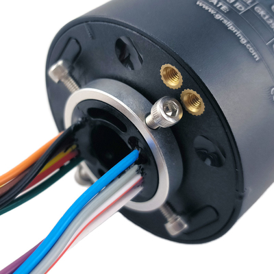 ID 12.7mm OD 56mm Hollow Conductive Slip Ring 12 Channels For Automation Equipment