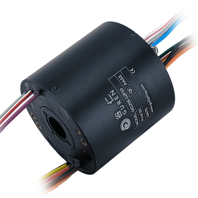 ID 12.7mm OD 56mm Hollow Conductive Slip Ring 12 Channels For Automation Equipment