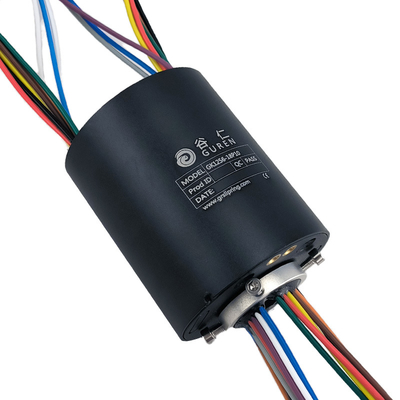 Middle Hole Rotary Joint Electrical Connector Electrical Slip Ring With Teflon Wire