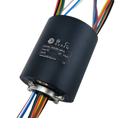 Middle Hole Rotary Joint Electrical Connector Electrical Slip Ring With Teflon Wire
