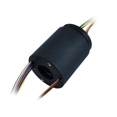 12.7mm Small Power Electrical Through Hole Slip Ring PBT Plastic Shell 150rpm Speed
