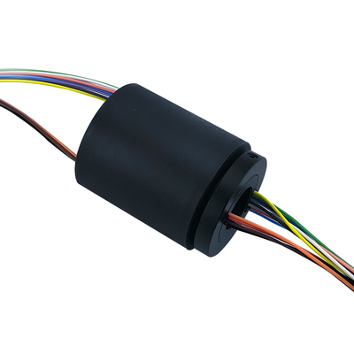 12.7mm Small Power Electrical Through Hole Slip Ring PBT Plastic Shell 150rpm Speed