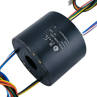 12 Channels IP51 Through Bore Electrical Slip Ring Aluminum Alloy Shell
