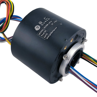 12 Channels IP51 Through Bore Electrical Slip Ring Aluminum Alloy Shell