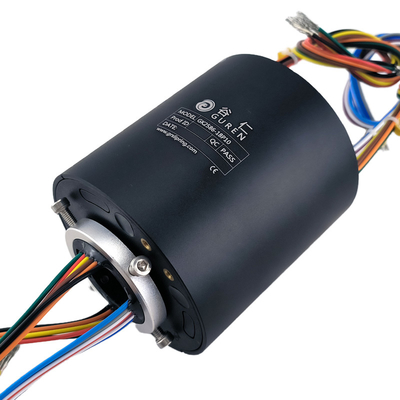 ID 25.4mm Hollow Electrical Through Hole Slip Ring 18 Channels Signal Slip Ring