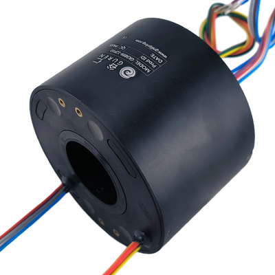38.1mm Through Bore Slip Ring 12 Way Electrical Rotary Connector 99mm OD