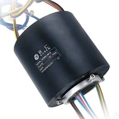 Multi Channels Through Bore Electrical Slip Ring IP51 Protection Low Torque