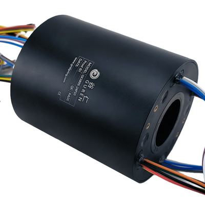 ID 38.1mm OD 99mm Hollow Slip Ring 24 Channels Rotating Electrical Connector