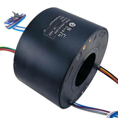 ID 50mm OD 119mm Through Bore Electrical Slip Ring 12 Way Electrical Channel