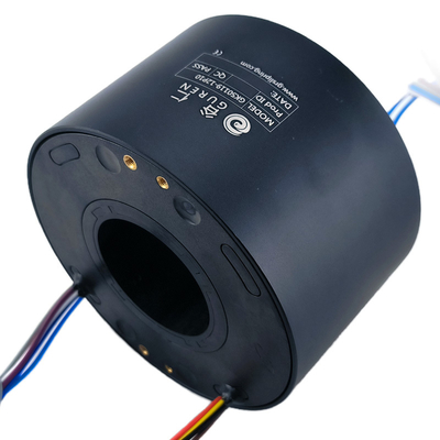 ID 50mm OD 119mm Through Bore Electrical Slip Ring 12 Way Electrical Channel
