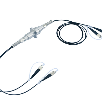 2 Channel Fiber Optic Slip Ring 300rpm Speed 100 Million Revolutions Lifespan