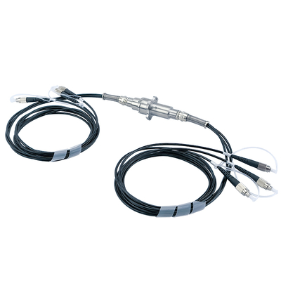 IP54 3 Way Fiber Optic Slip Rings Rotary Connector Broadband 50nm