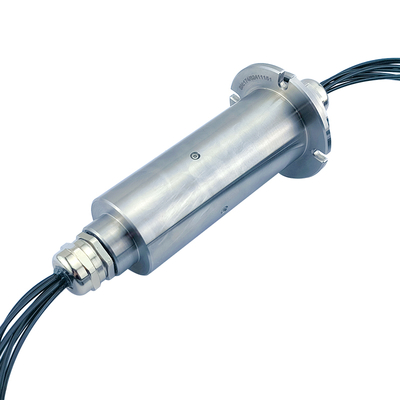 38mm Diameter Fiber Optic Slip Rings 7 Channels Metal Shielding Design