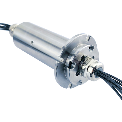 38mm Diameter Fiber Optic Slip Rings 7 Channels Metal Shielding Design