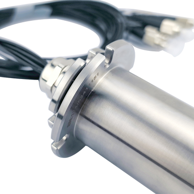 38mm Diameter Fiber Optic Slip Rings 7 Channels Metal Shielding Design