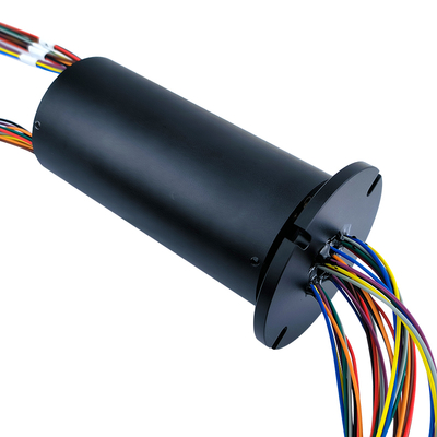 36-way 5A slip ring, black aluminum alloy housing, precious metal contact material