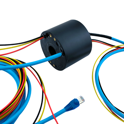 3-way 20A circuit and Ethernet combination slip ring Gigabit network transmission