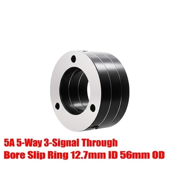 5A 5-Way 3-Signal Through Bore Slip Ring 12.7mm ID 56mm OD