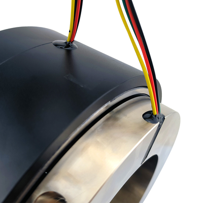 1-way air 4-way electrical through-hole air-electric slip ring ID 110mm OD185mm