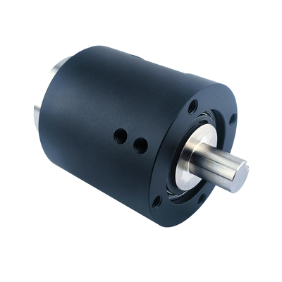4-channel M5 connector gas rotating slip ring 6mm tube aluminum alloy housing