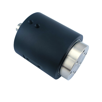 4-channel M5 connector gas rotating slip ring 6mm tube aluminum alloy housing