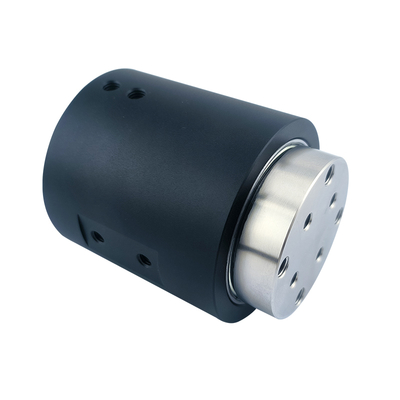 4-channel M5 connector gas rotating slip ring 6mm tube aluminum alloy housing