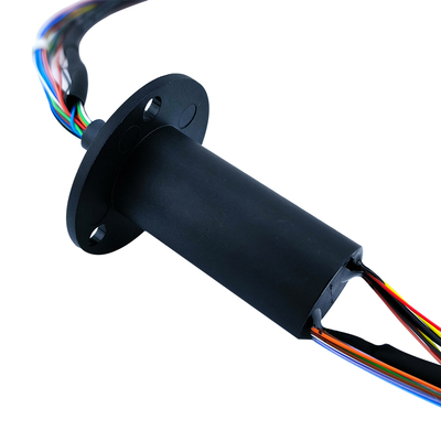 22mm OD Electrical and USB Combination Slip Rings Flange Mount