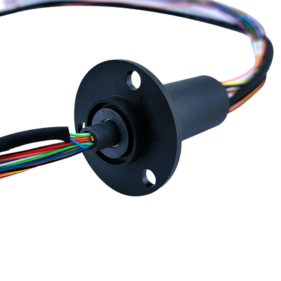 22mm OD Electrical and USB Combination Slip Rings Flange Mount