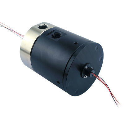 2-Channel Pneumatic 4-Channel Electrical Rotary Pneumatic-Electric Slip Ring with G3/8" Interface