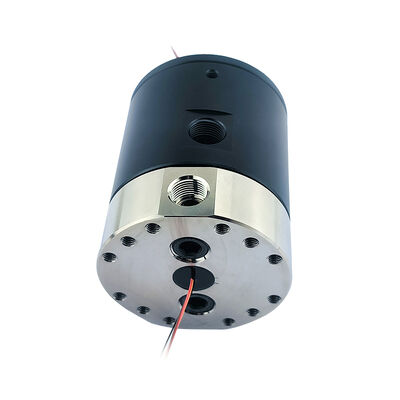 2-Channel Pneumatic 4-Channel Electrical Rotary Pneumatic-Electric Slip Ring with G3/8" Interface