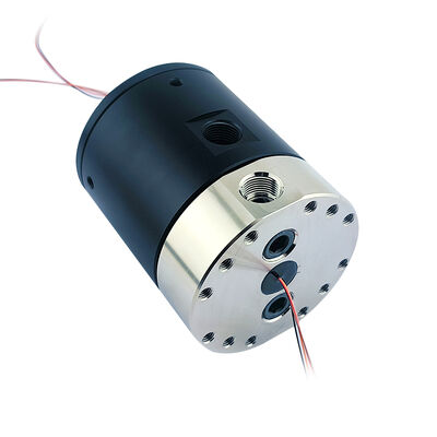 2-Channel Pneumatic 4-Channel Electrical Rotary Pneumatic-Electric Slip Ring with G3/8" Interface