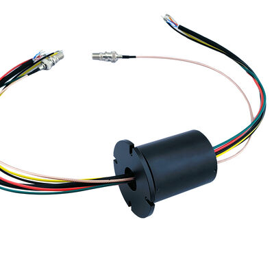 56mm Diameter High-definition Signal Combination Slip Ring with 4-Channel Shielded Signal and 2-Channel 1080P High-Definition