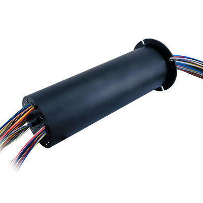130-channel electric slip ring with 86mm outer diameter and 100 high-current 5A channels for industrial applications