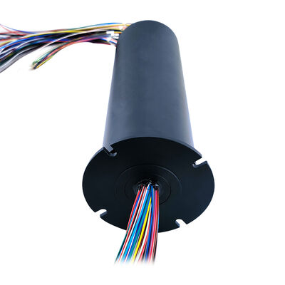 130-channel electric slip ring with 86mm outer diameter and 100 high-current 5A channels for industrial applications