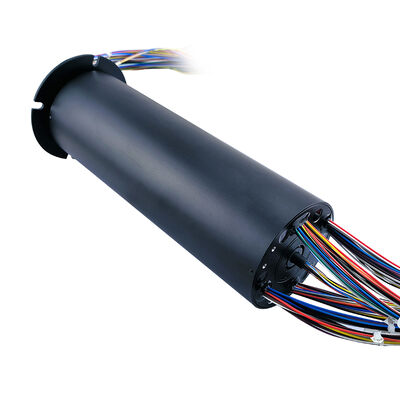 130-channel electric slip ring with 86mm outer diameter and 100 high-current 5A channels for industrial applications