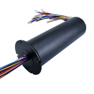 130-channel electric slip ring with 86mm outer diameter and 100 high-current 5A channels for industrial applications