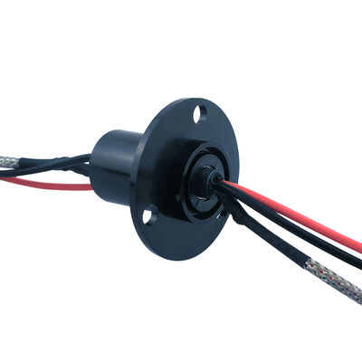 4-Channel 485 Signal 2-Channel 15A Cap-Type Combination Slip Ring with Flange