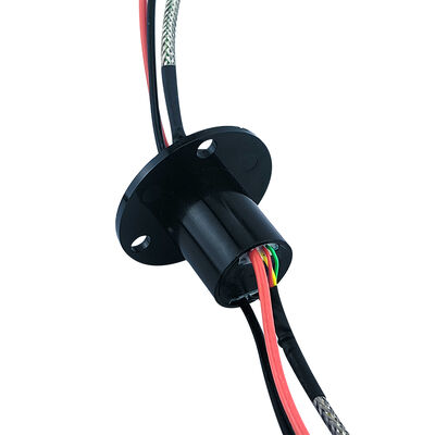 4-Channel 485 Signal 2-Channel 15A Cap-Type Combination Slip Ring with Flange