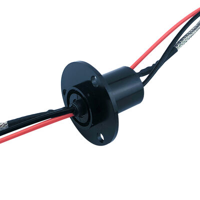 4-Channel 485 Signal 2-Channel 15A Cap-Type Combination Slip Ring with Flange