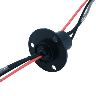 4-Channel 485 Signal 2-Channel 15A Cap-Type Combination Slip Ring with Flange