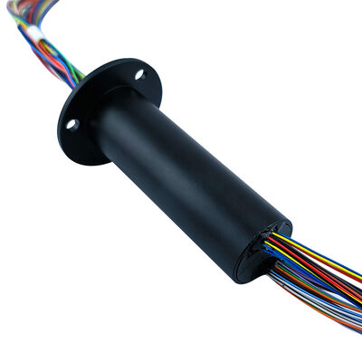 56-channel 2A Flange Slip Ring with Gold-Gold Contact for Precision Rotating Equipment