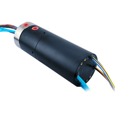2-Channel Pneumatic and 20-Channel Electrical Gigabit Ethernet Combination Slip Ring for Industrial Equipment