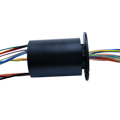 43-channel high-power industrial-grade combined slip ring with flange for control signal transmission